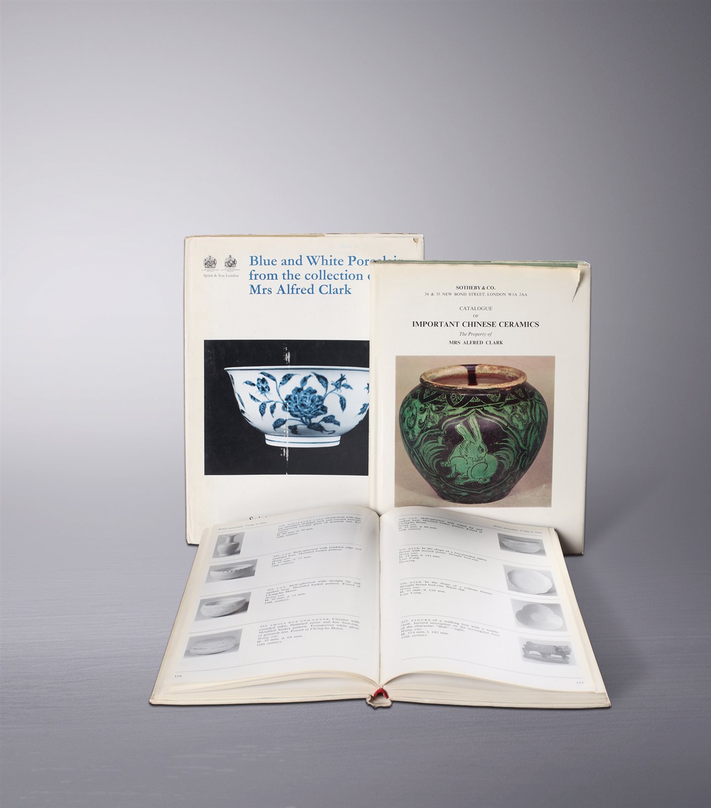 克拉克夫人、卡尔·坎普藏中国瓷器展览拍卖图录3册