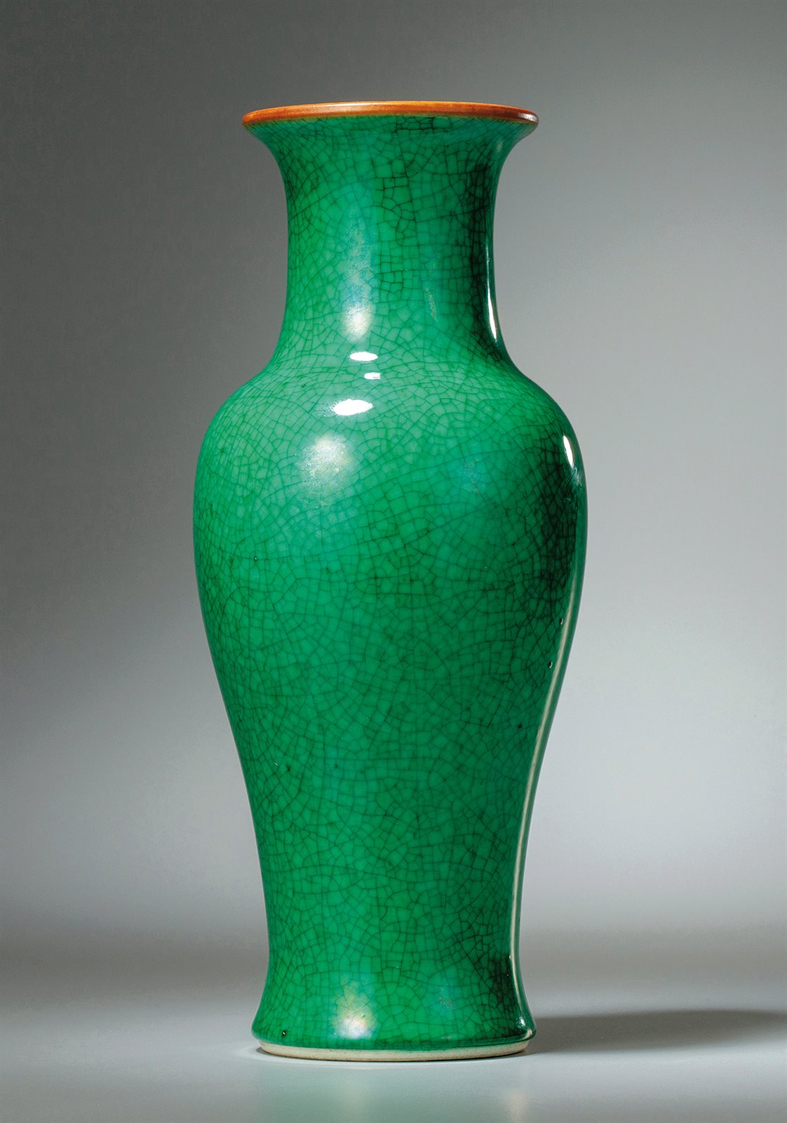 绿哥釉瓶