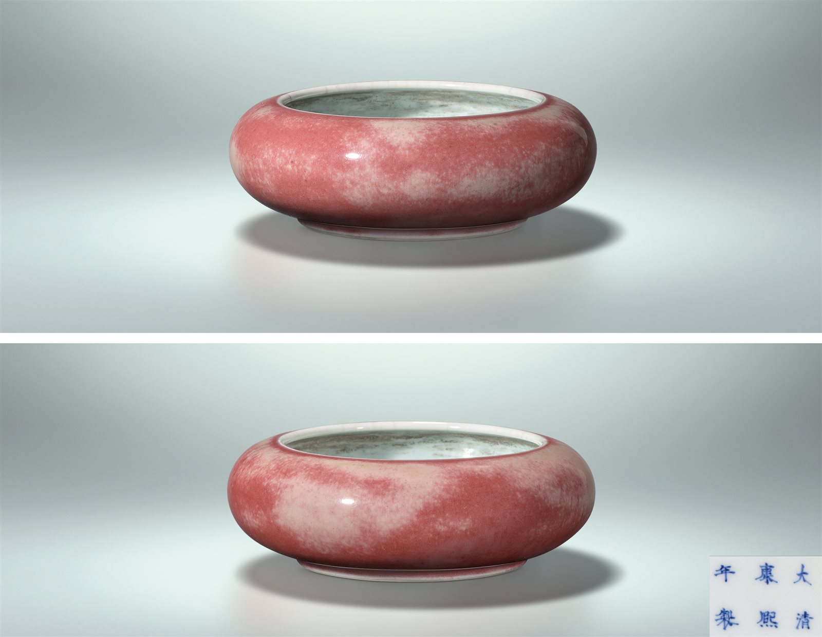 豇豆红釉汤罗洗