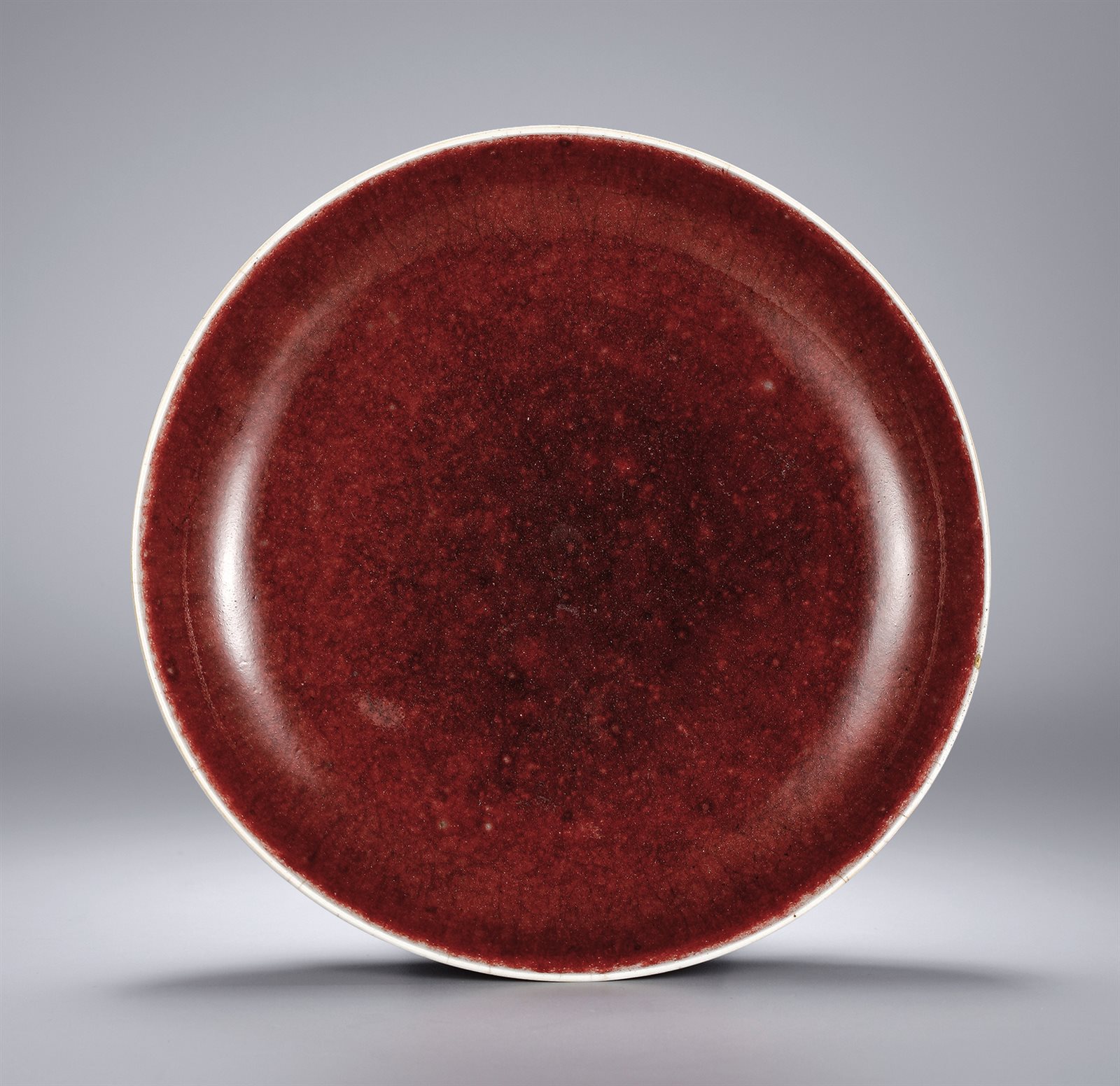 郎窑红釉盘(图录号:1203)