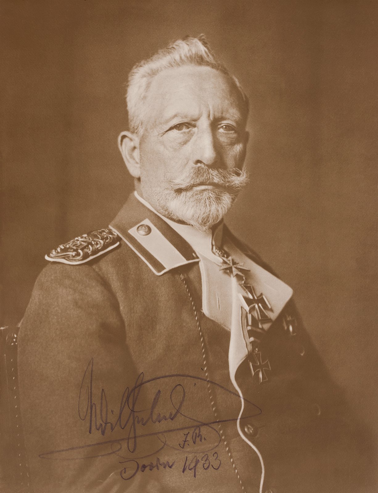德皇威廉二世签名照片