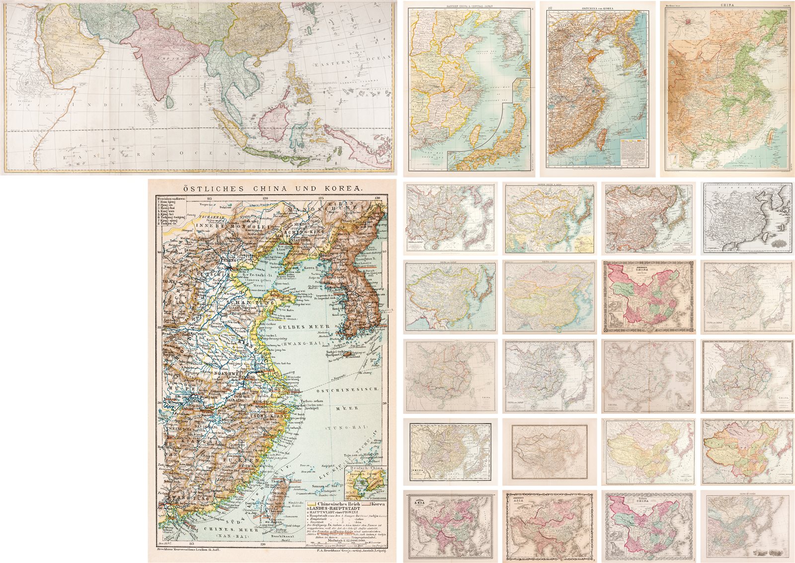 西方各国绘制有关钓鱼岛的古地图三十一张