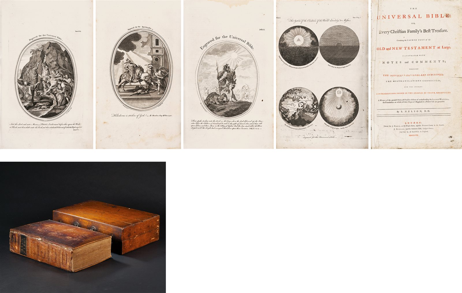 经典版画·附木箱 1758年伦敦 J. Coote & J. Staples 出版