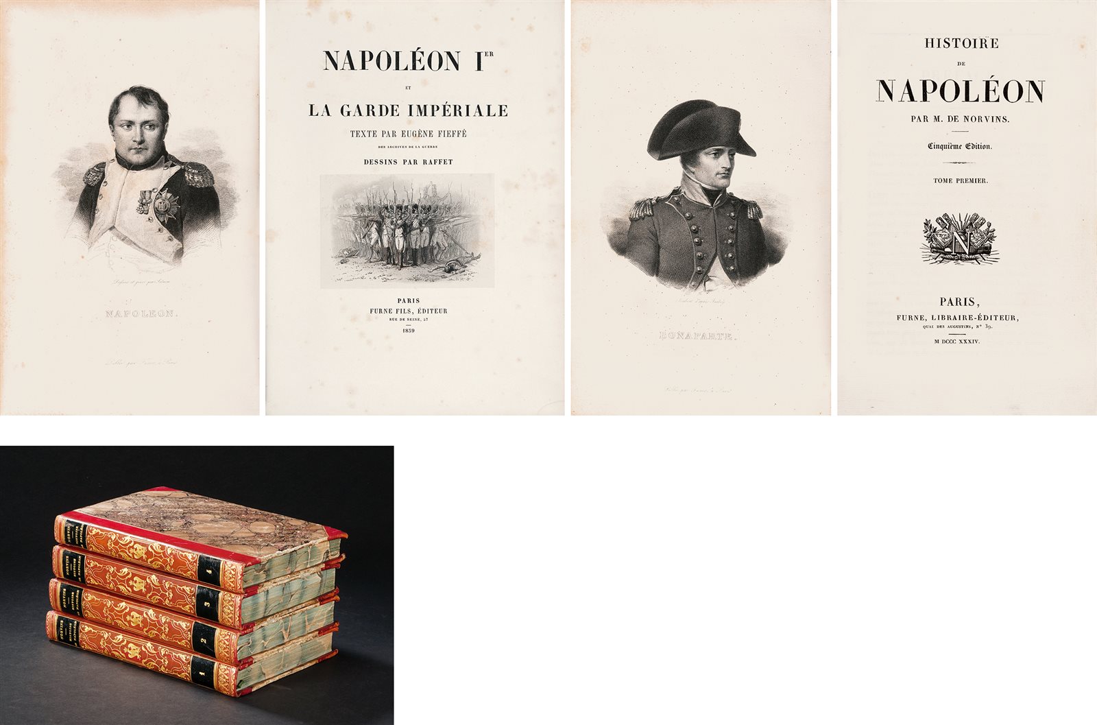 拿破仑的帝国史 1834年巴黎 Furne 出版