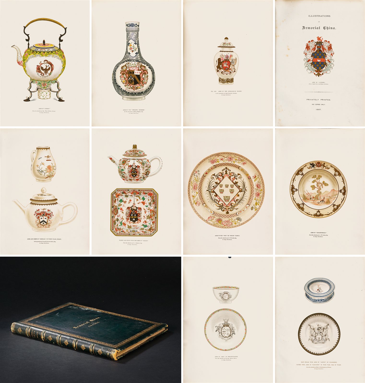 中国出口瓷器·限定100本 1887年伦敦 William Griggs 出版
