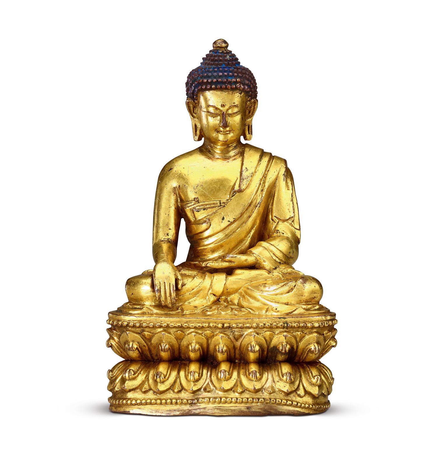 十五世纪 铜鎏金西藏仿永乐释迦牟尼