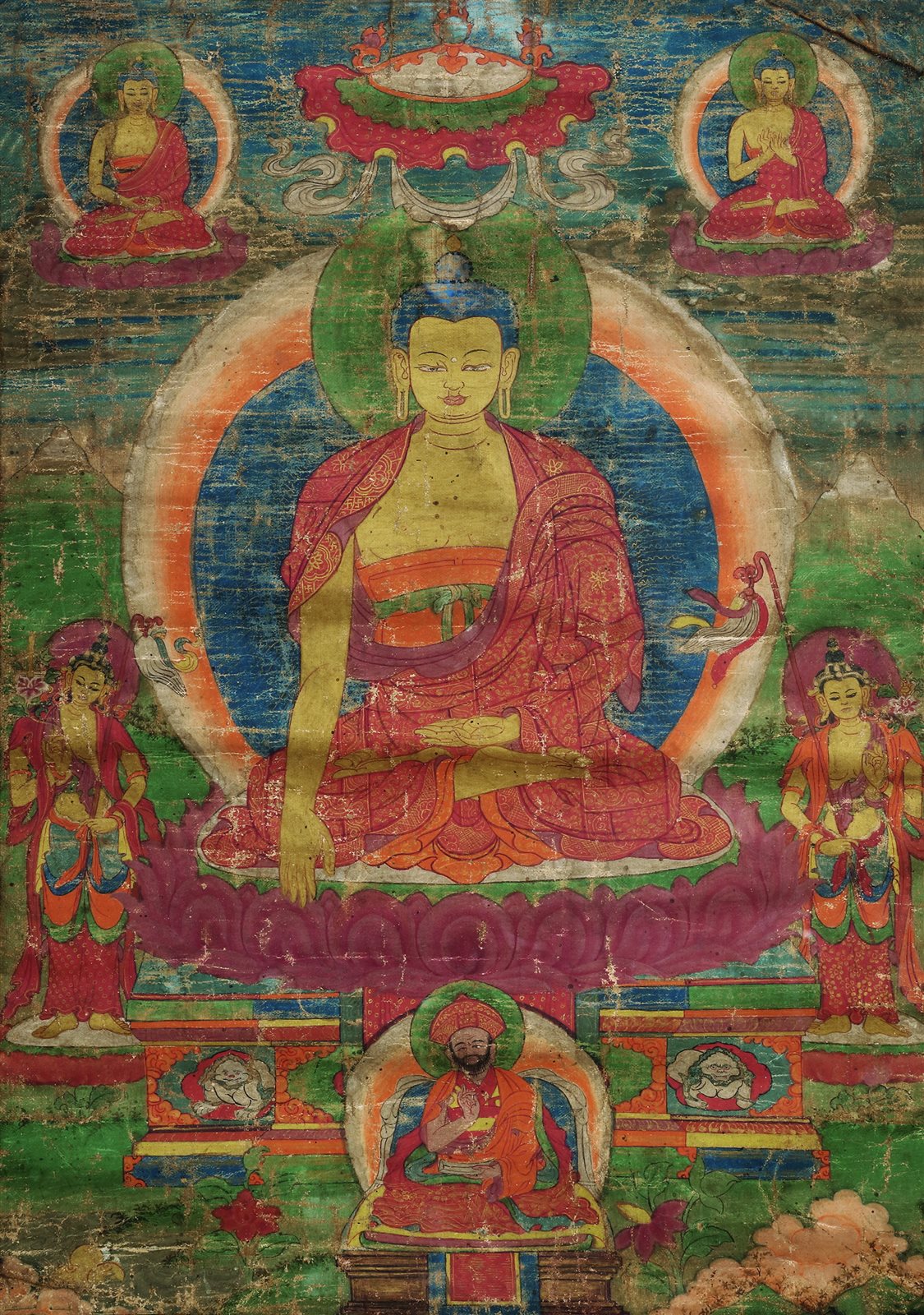 十八世纪 不丹 释迦牟尼佛唐卡