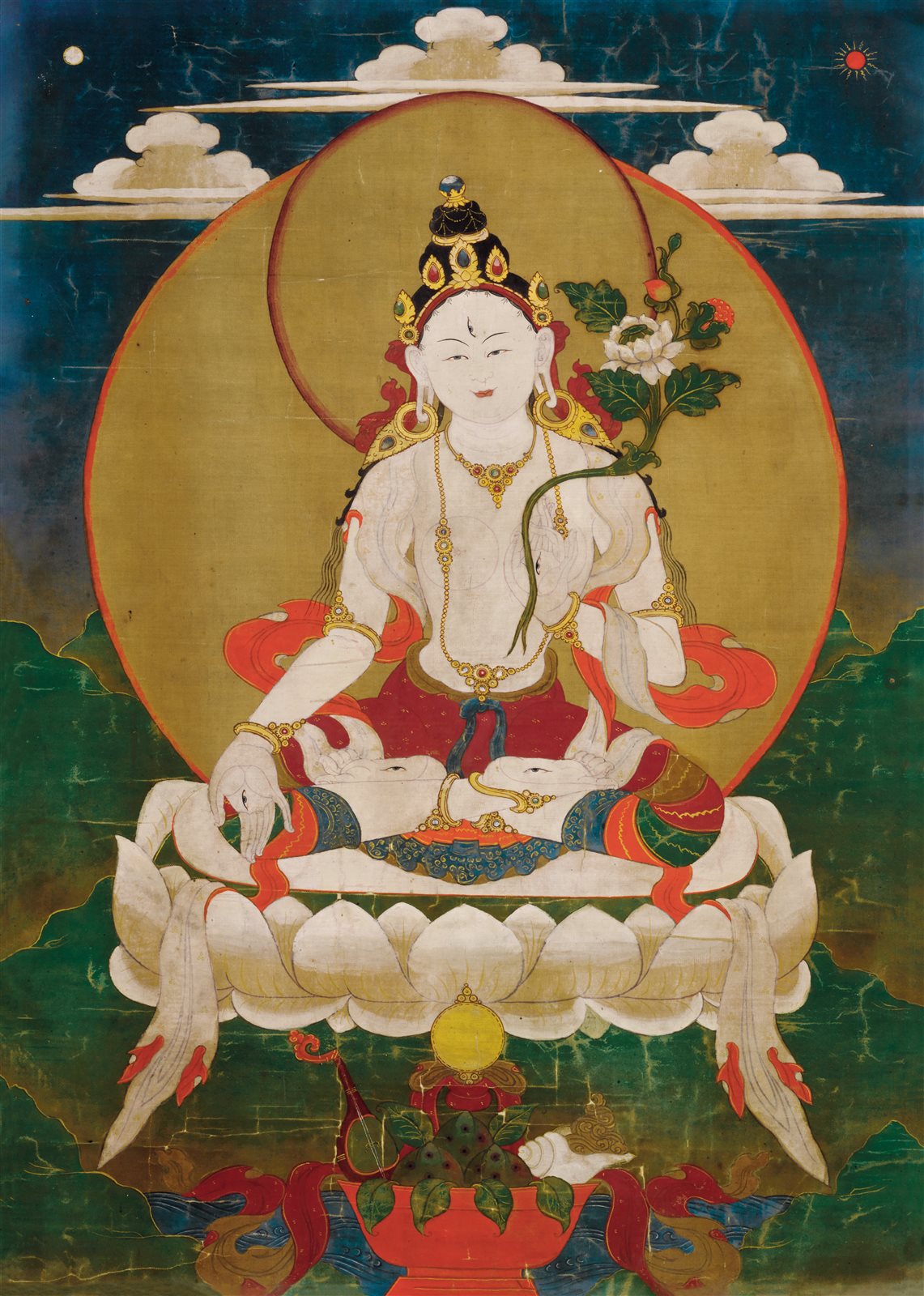 十七世纪 白度母唐卡