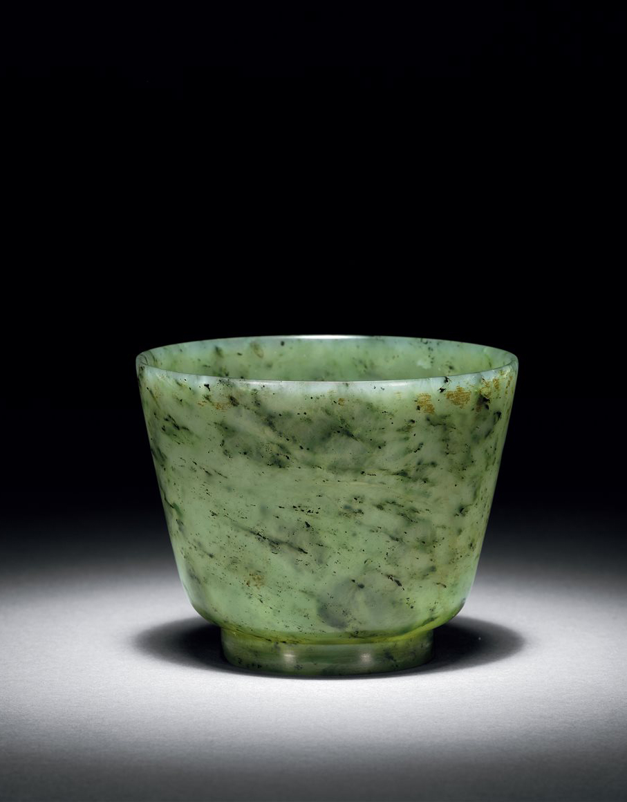 清 碧玉杯