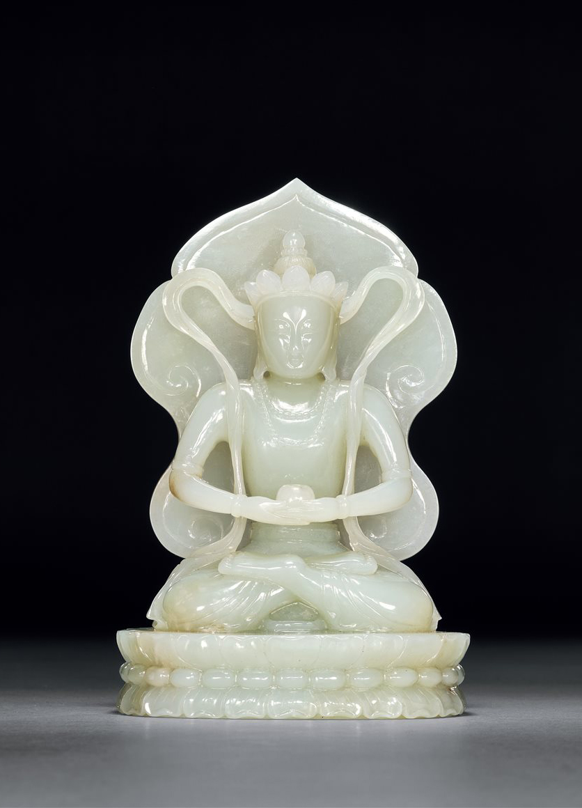 清 白玉无量寿佛