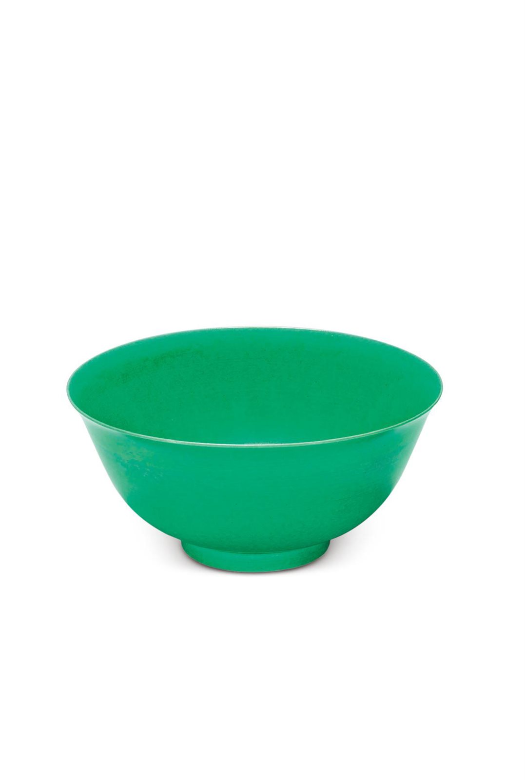 清乾隆 瓜皮绿釉碗