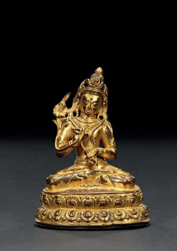 十五世纪 铜鎏金金刚萨埵