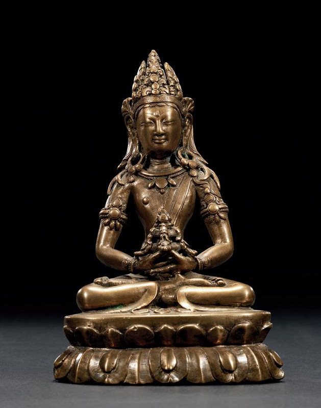 十六世纪 合金铜无量寿佛