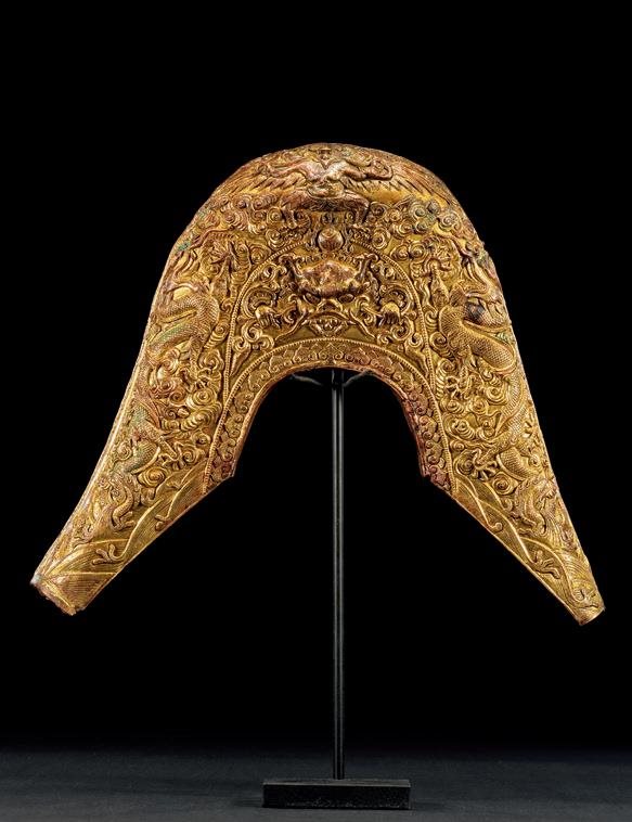 十九世纪 铜鎏金马鞍饰件