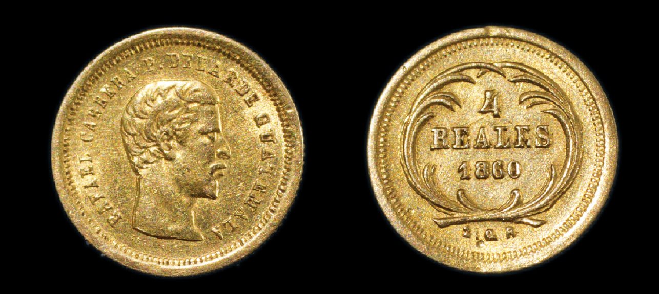 1860年危地马拉金币 