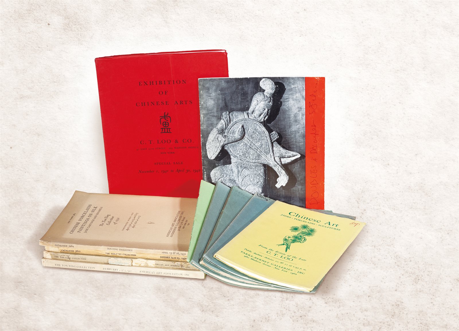 1927-1962年通运公司、卢芹斋展览拍卖目录十一册