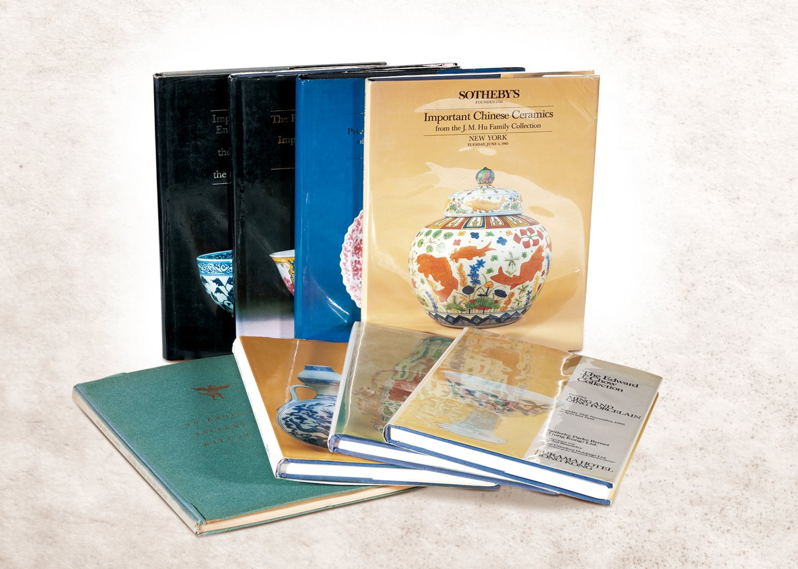  1940-1989年苏富比佳士得收藏家专场图录七册、卢芹斋图录一本