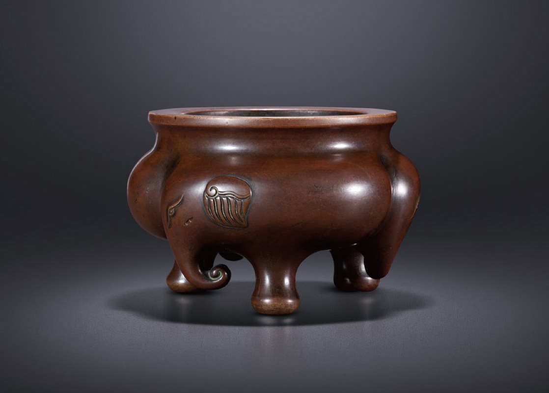 铜太平有象三足炉