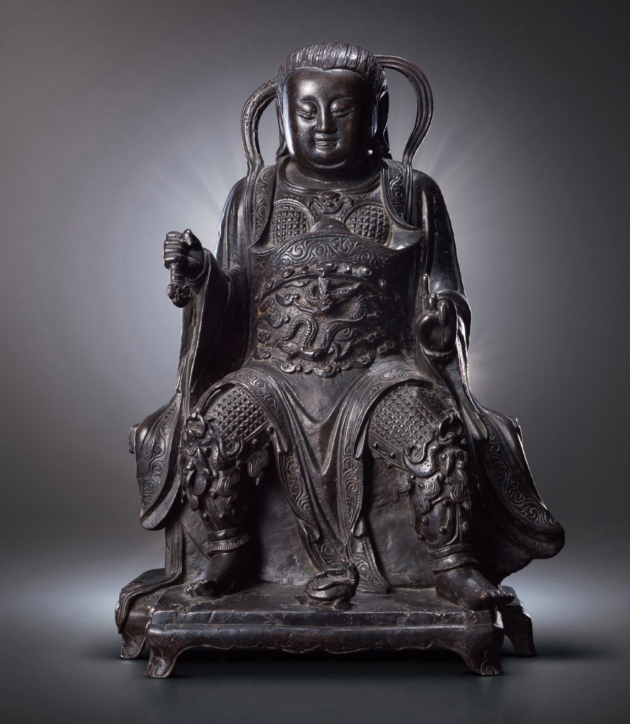 铜真武大帝坐像